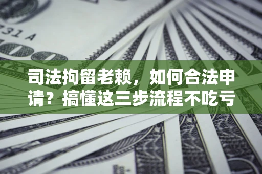 济南司法拘留老赖，如何合法申请？搞懂这三步流程不吃亏！