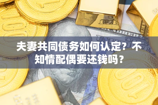 济南夫妻共同债务如何认定?不知情配偶要还钱吗? 济南夫妻共同债务如何认定?不知情配偶要还钱吗?