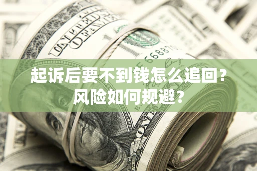 济南起诉后要不到钱怎么追回？风险如何规避？