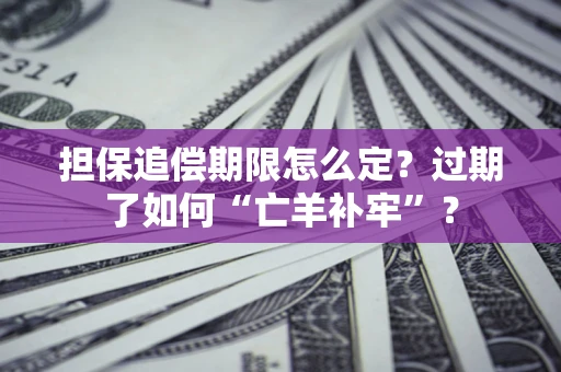 济南担保追偿期限怎么定？过期了如何“亡羊补牢”？