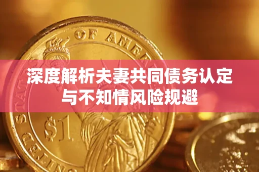 济南深度解析夫妻共同债务认定与不知情风险规避 济南深度解析夫妻共同债务认定与不知情风险规避