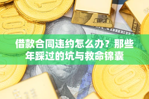 济南借款合同违约怎么办？那些年踩过的坑与救命锦囊