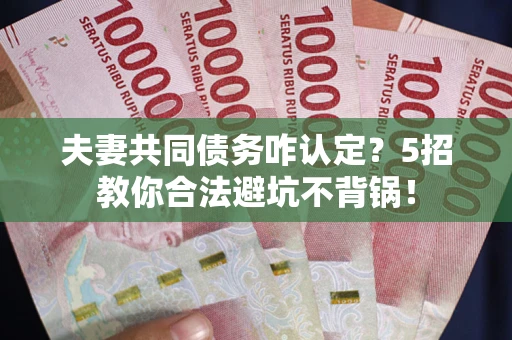 济南夫妻共同债务咋认定？5招教你合法避坑不背锅！