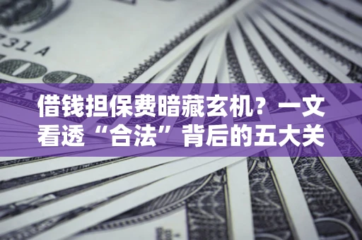 济南借钱担保费暗藏玄机？一文看透“合法”背后的五大关键陷阱