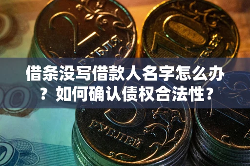 济南借条没写借款人名字怎么办？如何确认债权合法性？